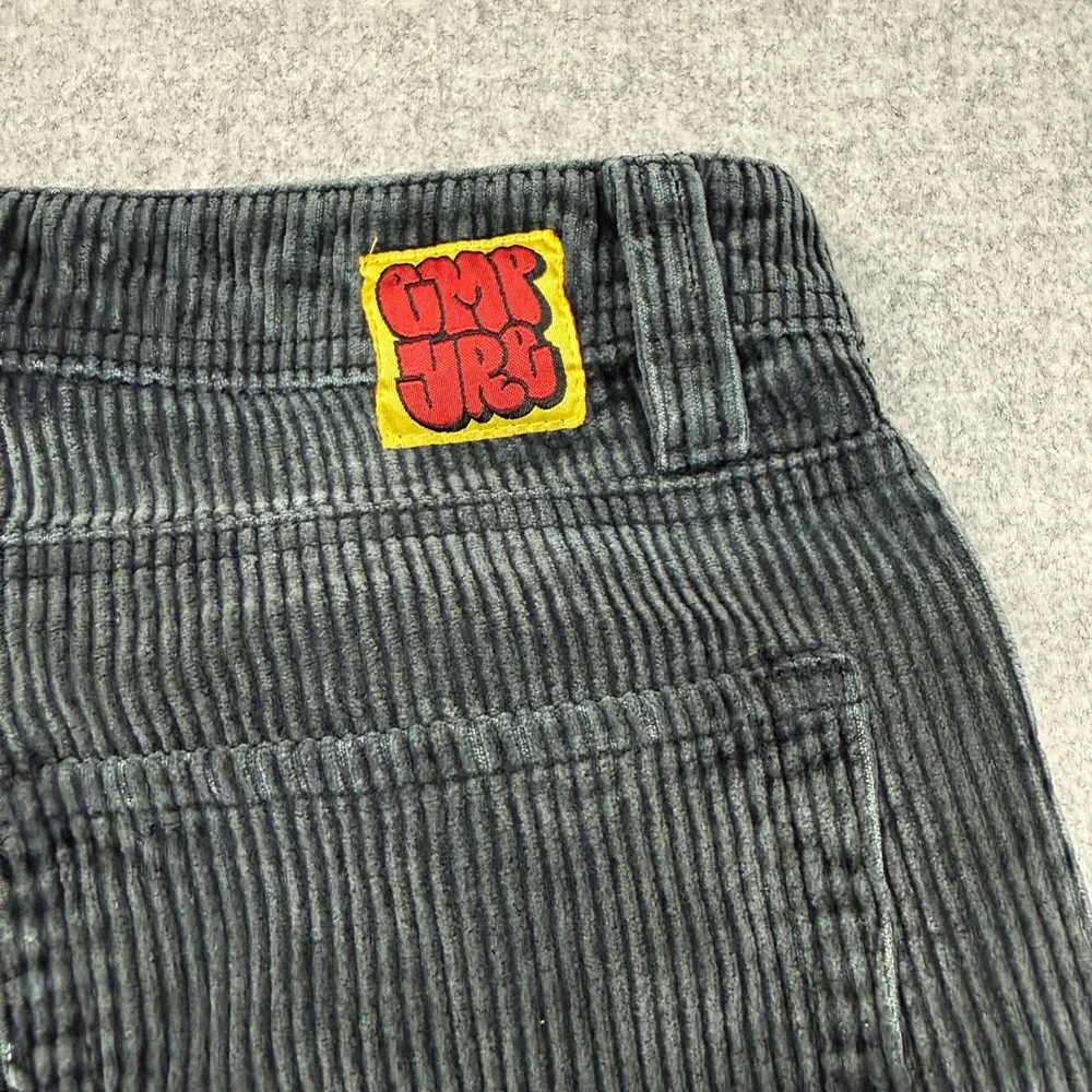 Empyre Corduroy Pants Size 26 Charcoal Grey Wide Wale Straight Leg Skate Street